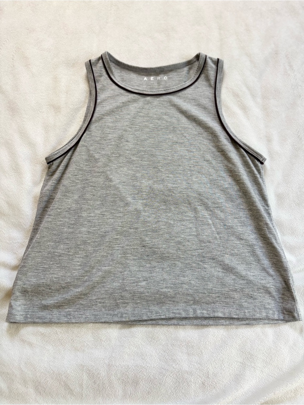 Aero Women's Light Gray Scoop Neck Tank